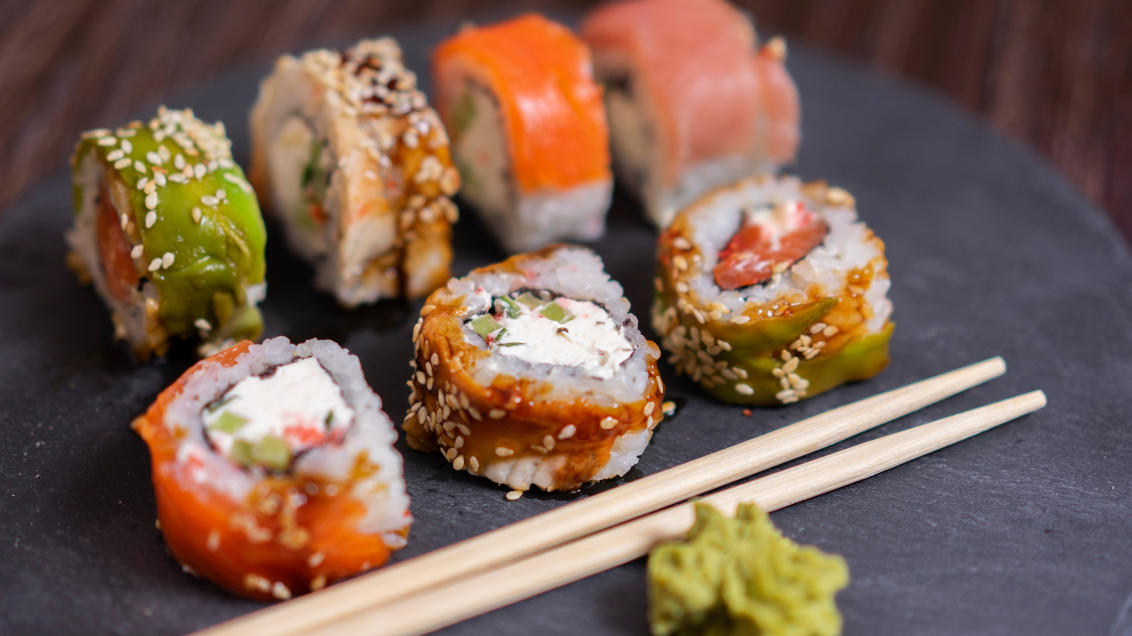 Image of different kinds of sushi